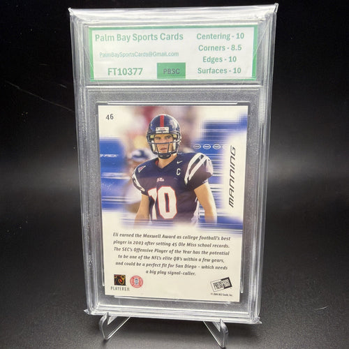 2004 Press Pass Eli Manning #46 Rookie RC PBSC 9.5 — photo 2 of 2