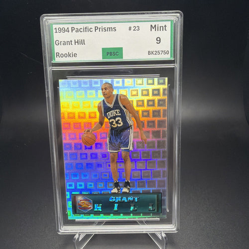 1994-95 Pacific Prisms Grant Hill Rookie RC #23 Duke Blue Devils PBSC 9 (2) — photo 1 of 2