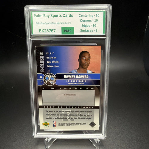 2004-05 Upper Deck R-Class - Rookies Dwight Howard #91 (RC) PBSC 9.5 (2) — photo 2 of 2