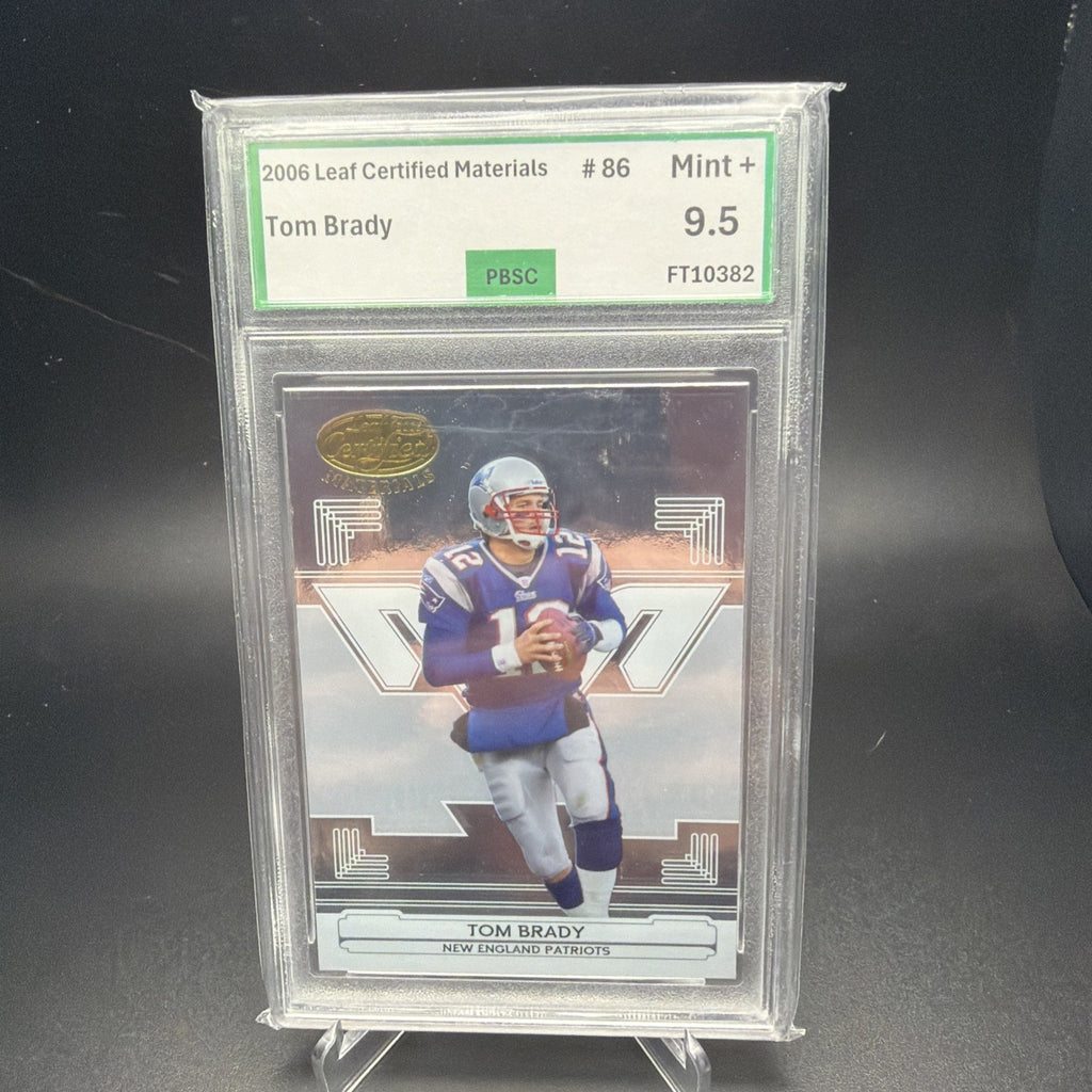 2006 Leaf Certified Materials Tom Brady #86 Patriots PBSC 9.5 — photo 1 of 2