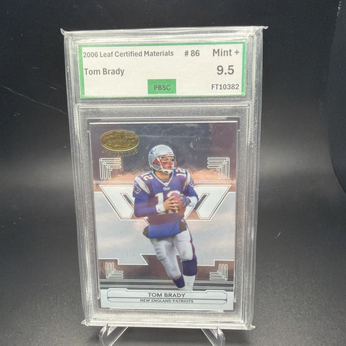 2006 Leaf Certified Materials Tom Brady #86 Patriots PBSC 9.5 — photo 1 of 2