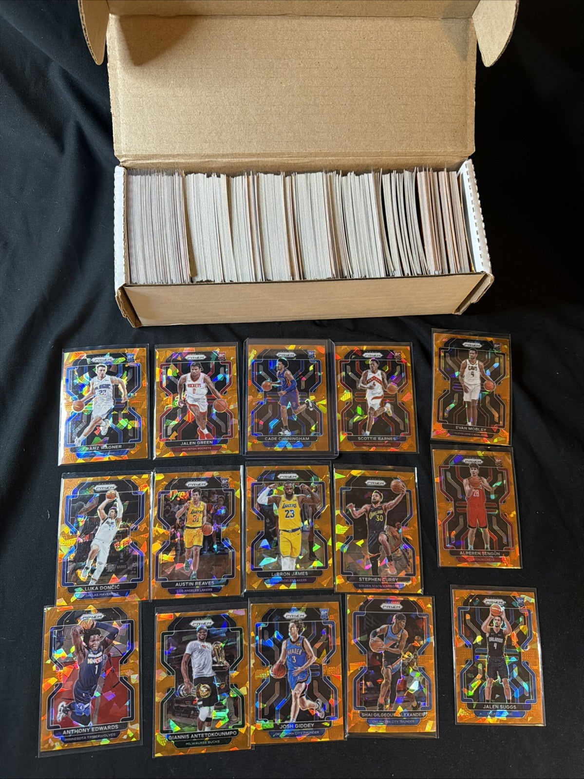 2021-22 Panini Prizm Basketball ORANGE CRACKED ICE Complete Set 1-330 — photo 1 of 2