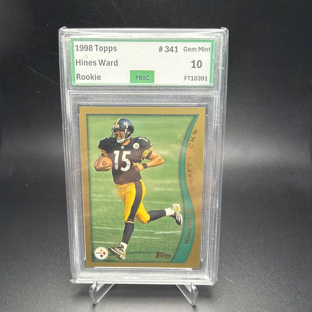 1998 TOPPS #341 HINES WARD RC PBSC 10 (2) — photo 1 of 2