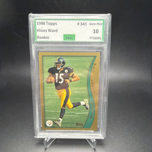 1998 TOPPS #341 HINES WARD RC PBSC 10 (2) — photo 1 of 2