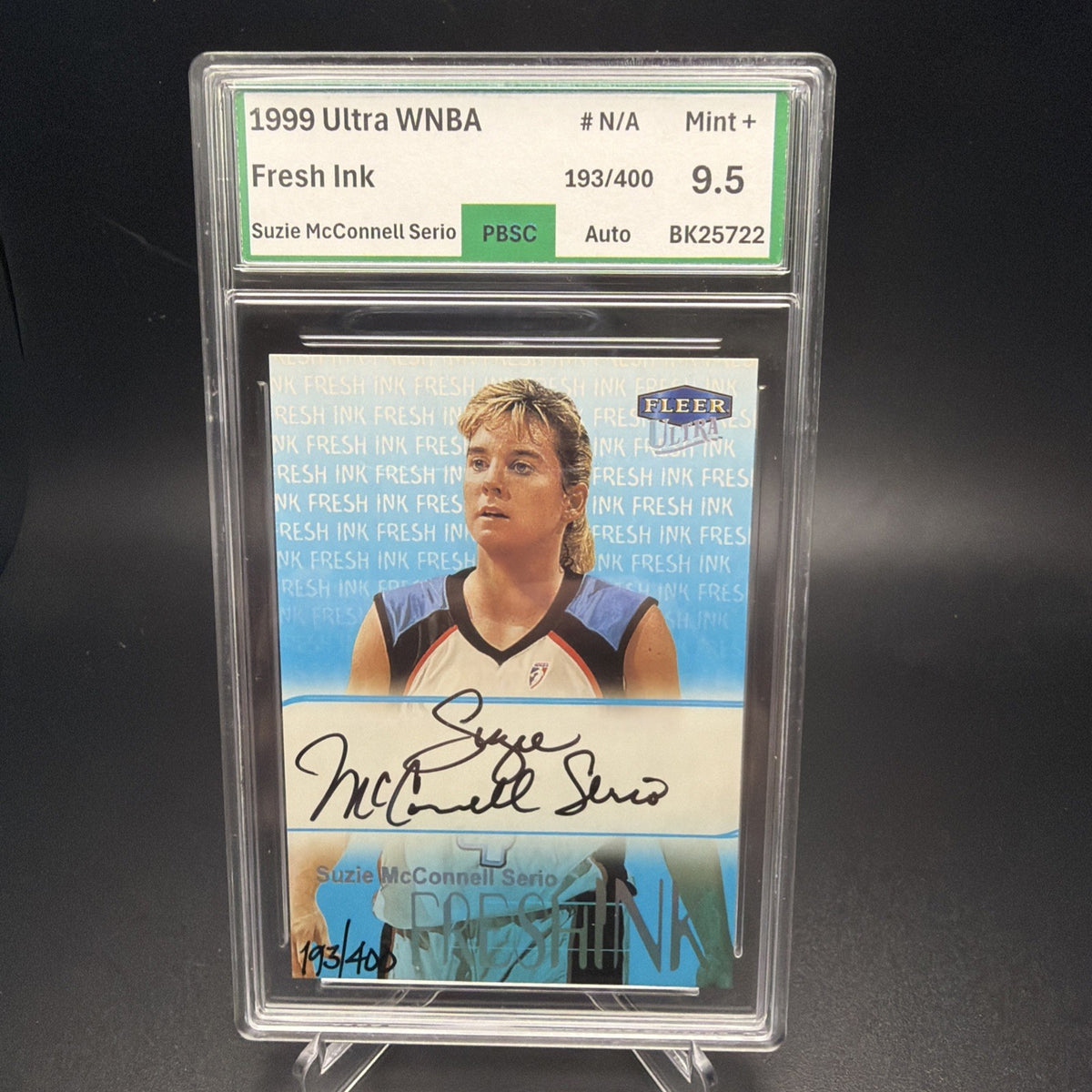 1999 Ultra WNBA Fresh Ink Suzie McConnell-Serio /400 Auto PBSC 9.5 — photo 1 of 2