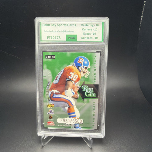 1997 Leaf Run And Gun Elway/Davis /3500 PBSC 10 — photo 2 of 2