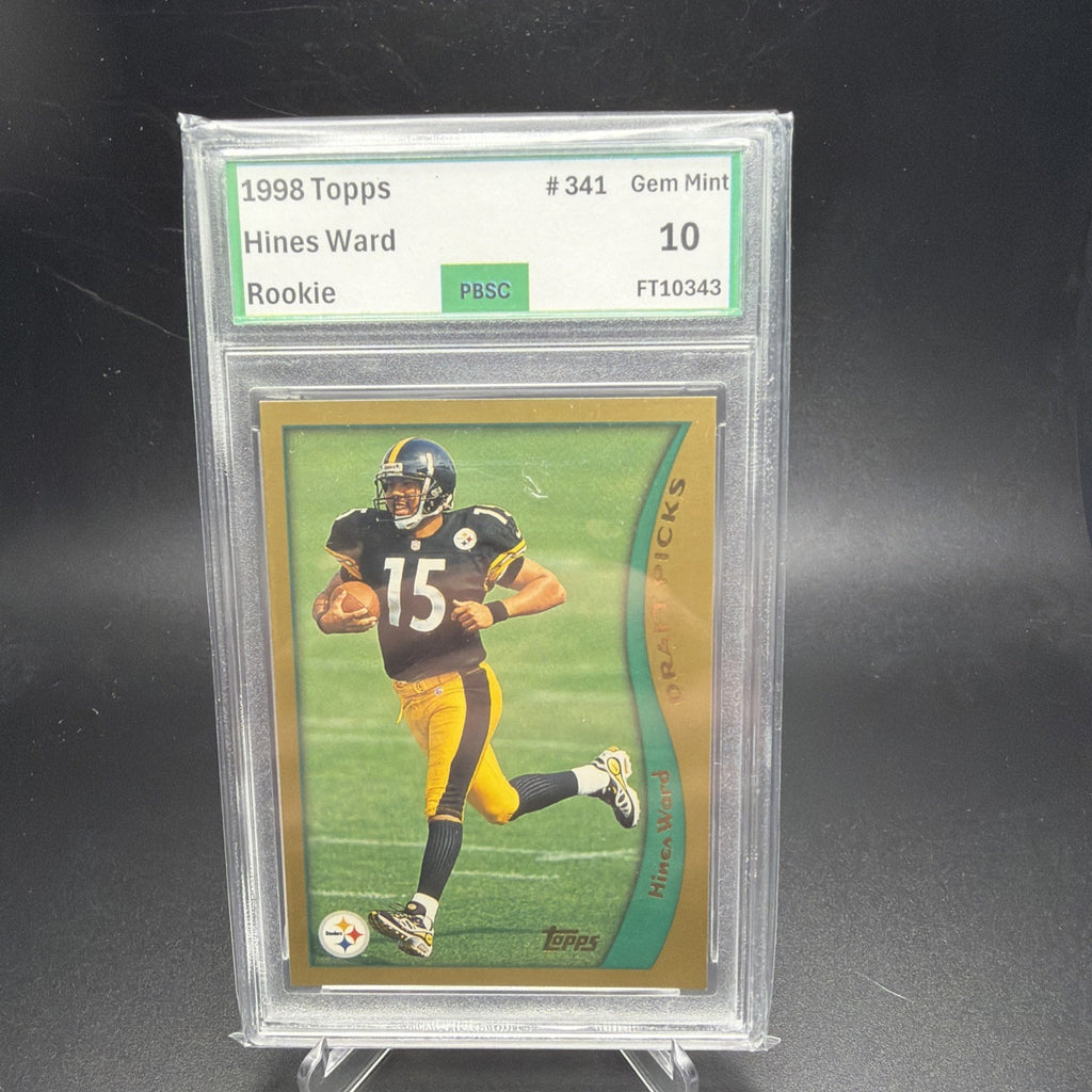 1998 TOPPS #341 HINES WARD RC PBSC 10 (3) — photo 1 of 2