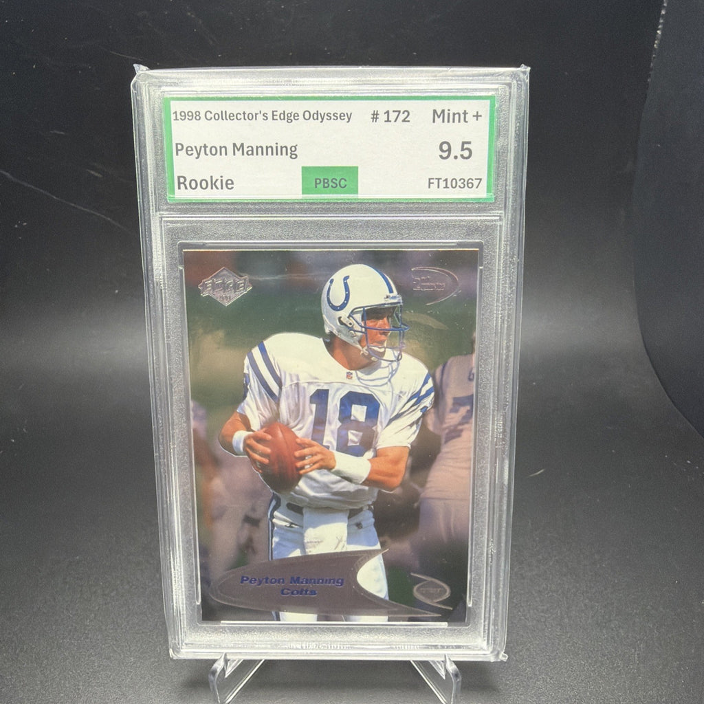 1998 Collector's Edge Odyssey 2nd Quarter Peyton Manning #172 ROOKIE PBSC 9.5 — photo 1 of 2