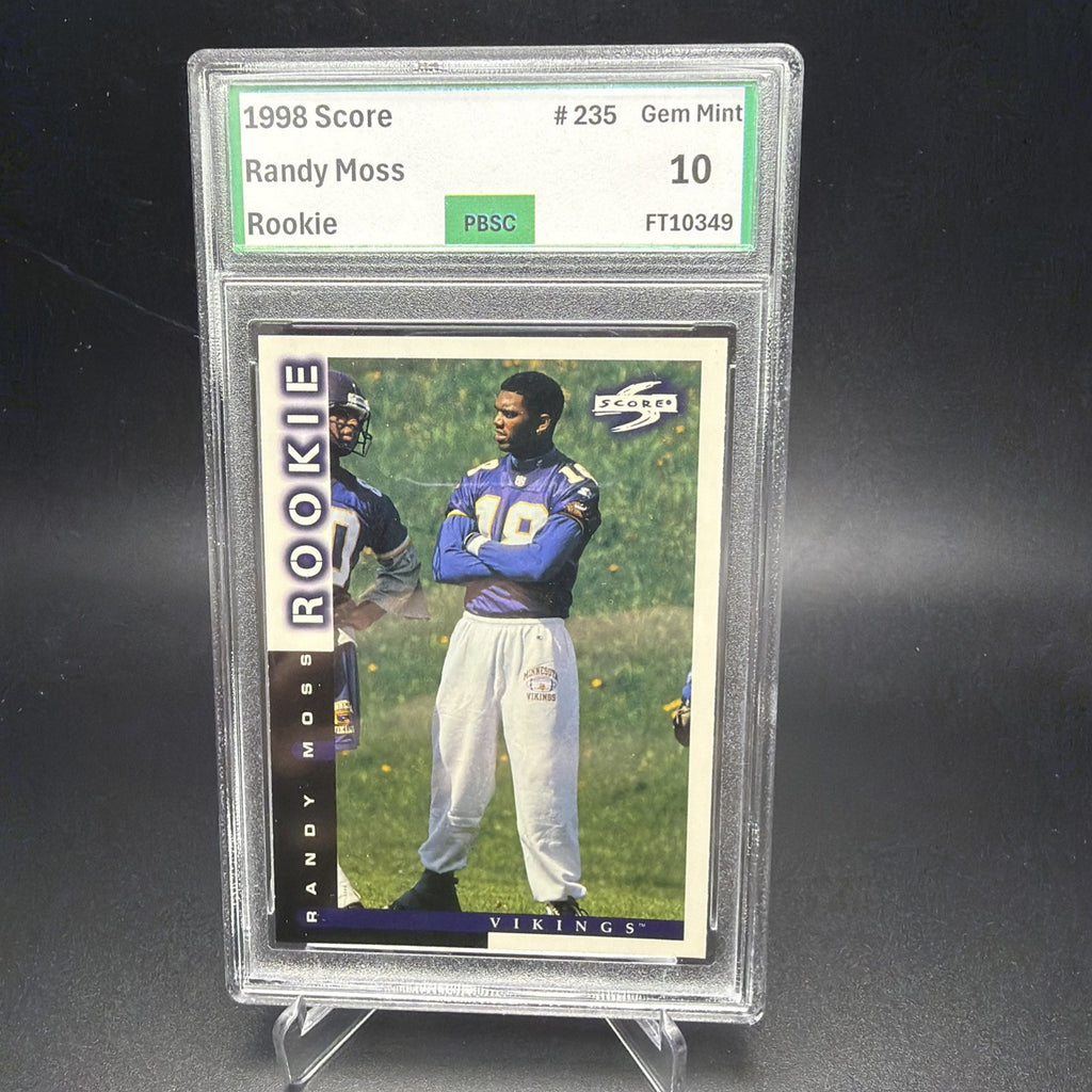 Randy Moss 1998 Score Rookie Card RC PBSC 10 — photo 1 of 2