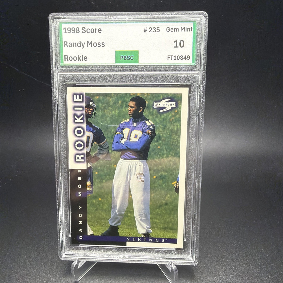Randy Moss 1998 Score Rookie Card RC PBSC 10 — photo 1 of 2