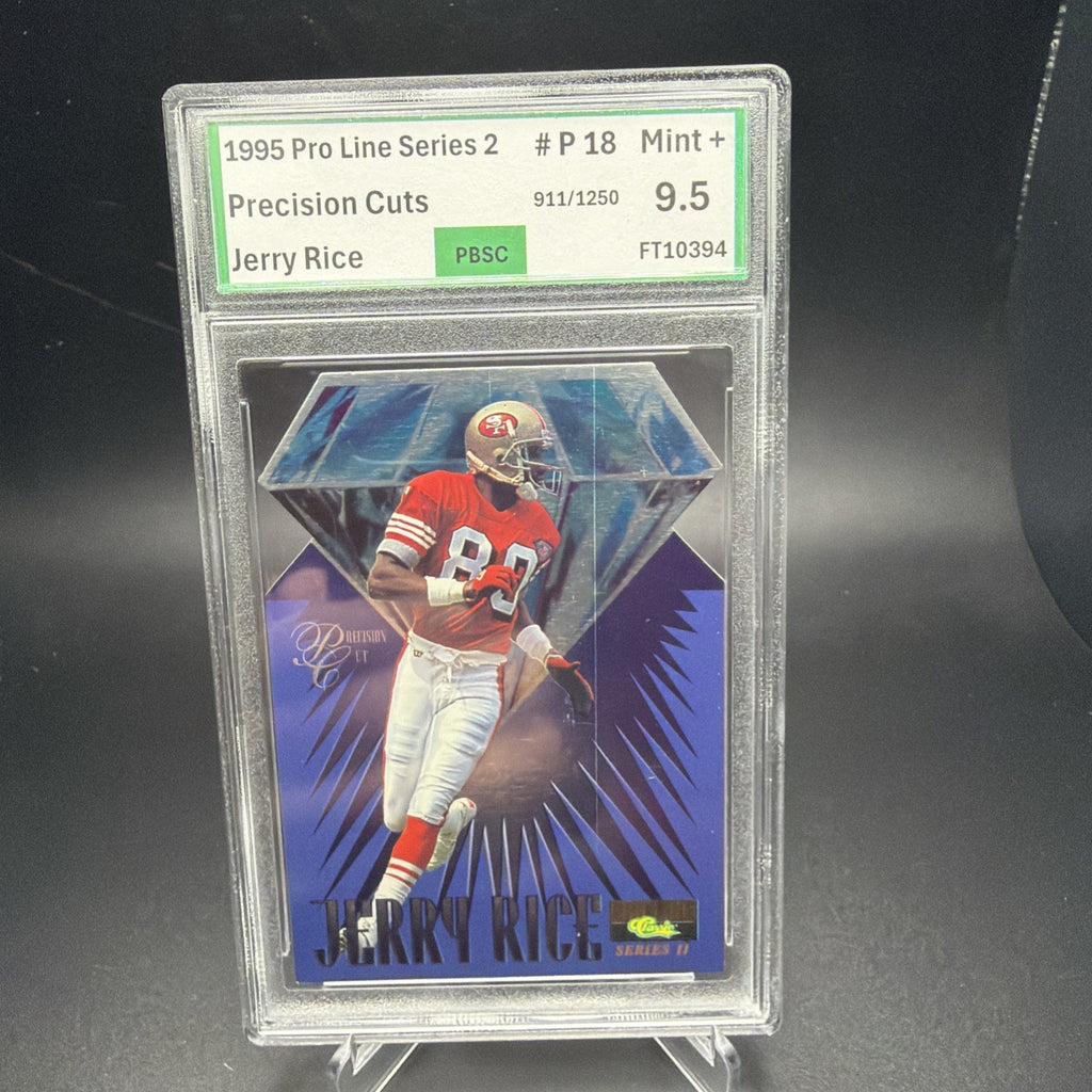 1995 CLASSIC PRO LINE SERIES II PRECISION CUTS #P18 JERRY RICE #/1250 PBSC 9.5 — photo 1 of 2