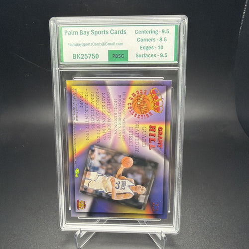 1994-95 Pacific Prisms Grant Hill Rookie RC #23 Duke Blue Devils PBSC 9 (2) — photo 2 of 2