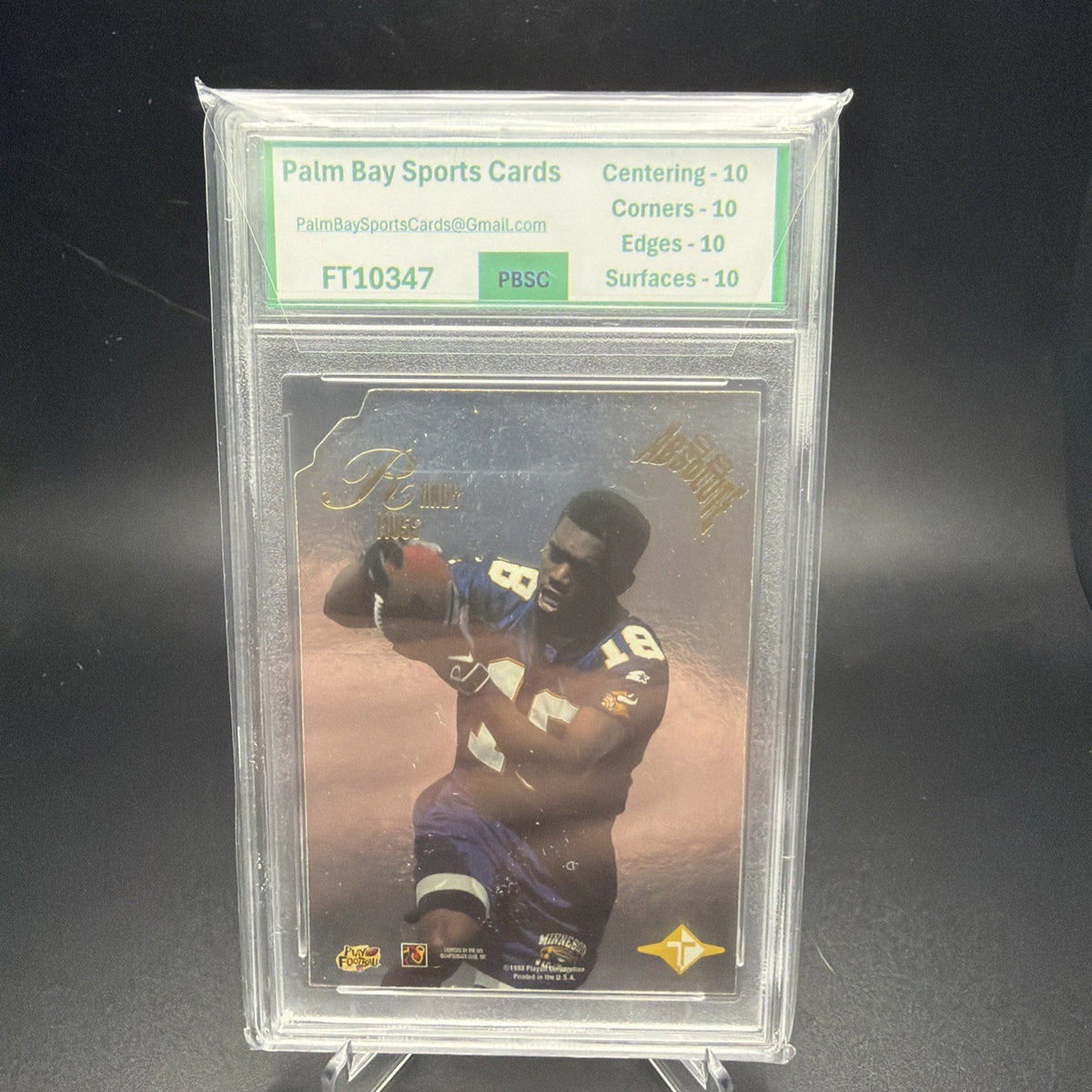 1998 PLAYOFF ABSOLUTE TANDEMS RANDY MOSS-JERRY RICE HOF PBSC 10 — photo 2 of 2