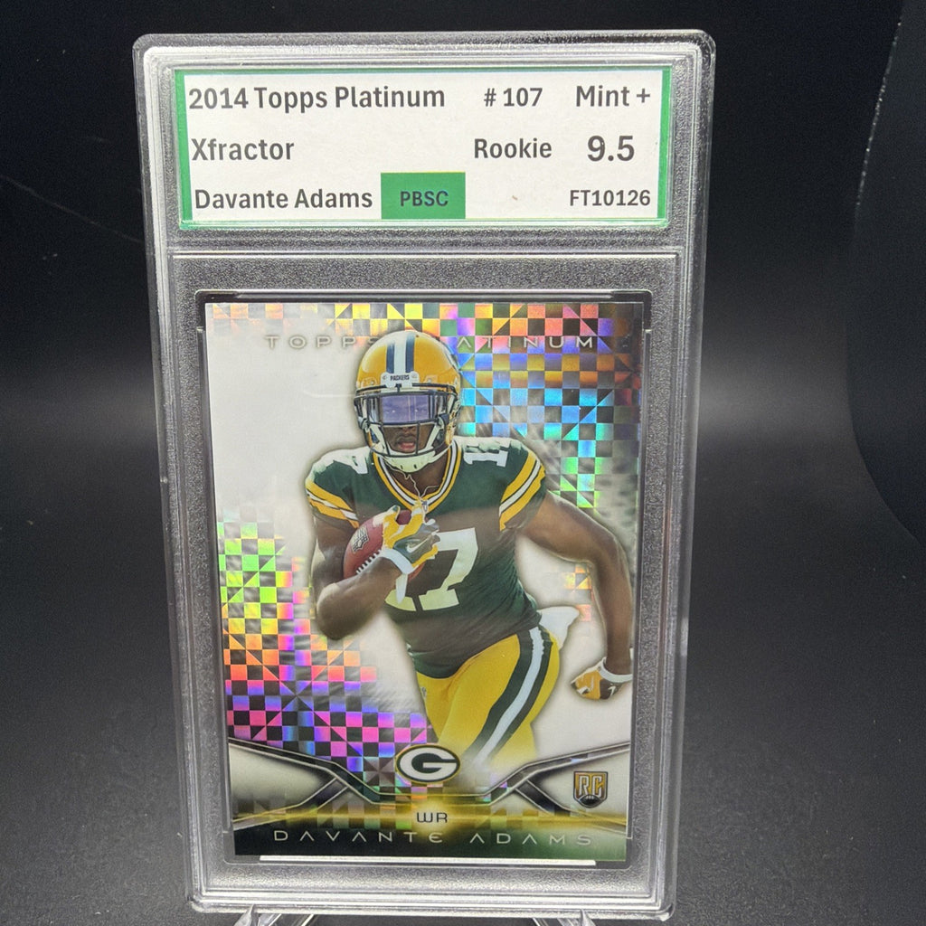 DAVANTE ADAMS (RC) 2014 Topps Platinum #107 (X-FRACTOR) PBSC 9.5 Rookie — photo 1 of 2