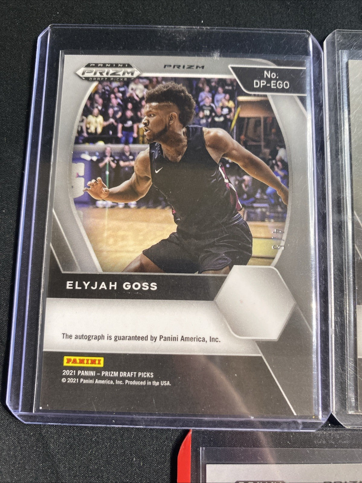 2021 Panini Prizm Draft Picks Elijah Goss RC Auto Rainbow — photo 13 of 15